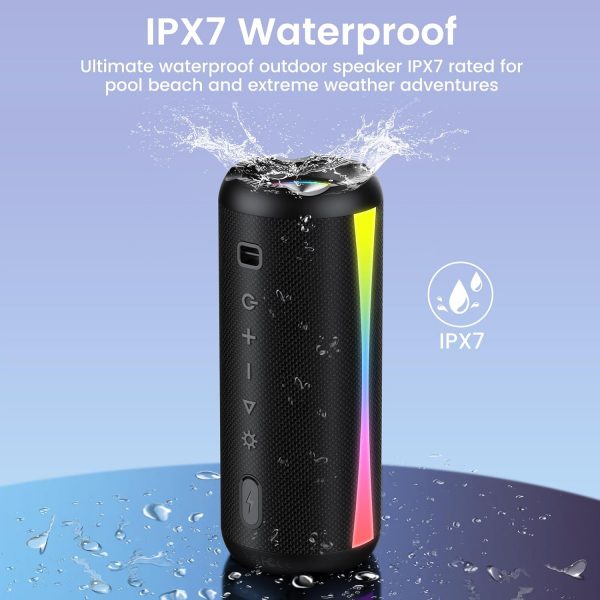 Portable Bluetooth Speaker, Bluetooth 5.3 Wireless Speaker w... - Image 6