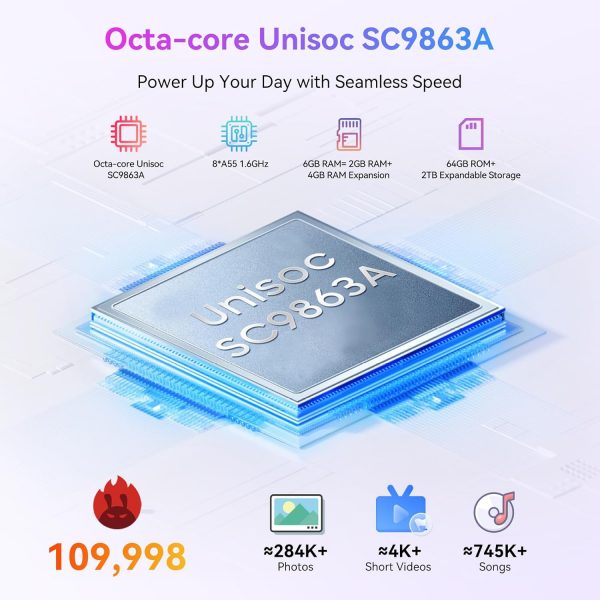 Blackview Mobile Phones, WAVE 8C Android 14 Phones, 6GB+64GB... - Image 3