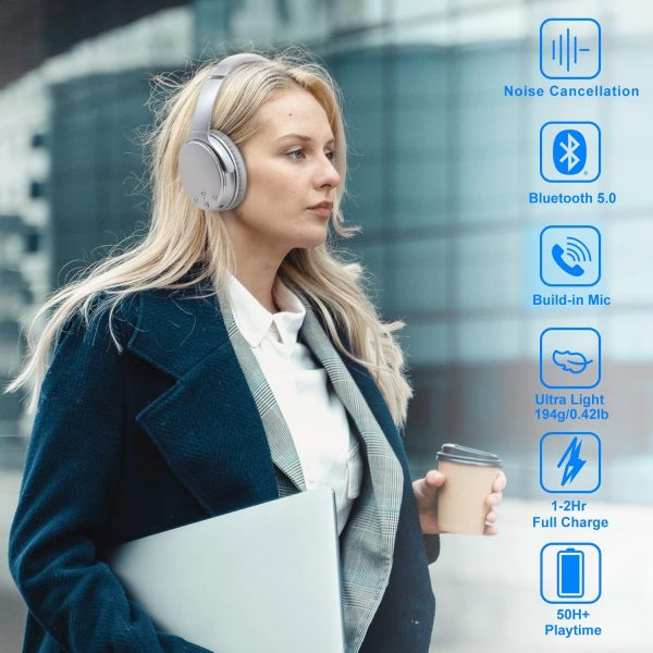 Srhythm NC35 Noise Cancelling Wireless Headphones Bluetooth ... - Image 3