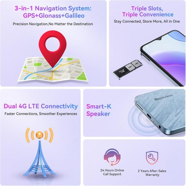 Blackview Mobile Phones, WAVE 8C Android 14 Phones, 6GB+64GB... - Image 8