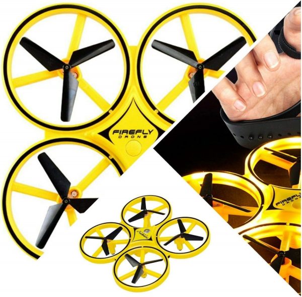 Firefly Hand Controlled Toy - Quadcopter Drone with LED Ligh... - Image 2