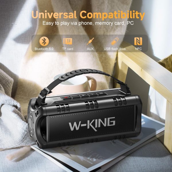 W-KING Bluetooth Speaker, (60W PEAK) 30W RMS Portable Wirele... - Image 7