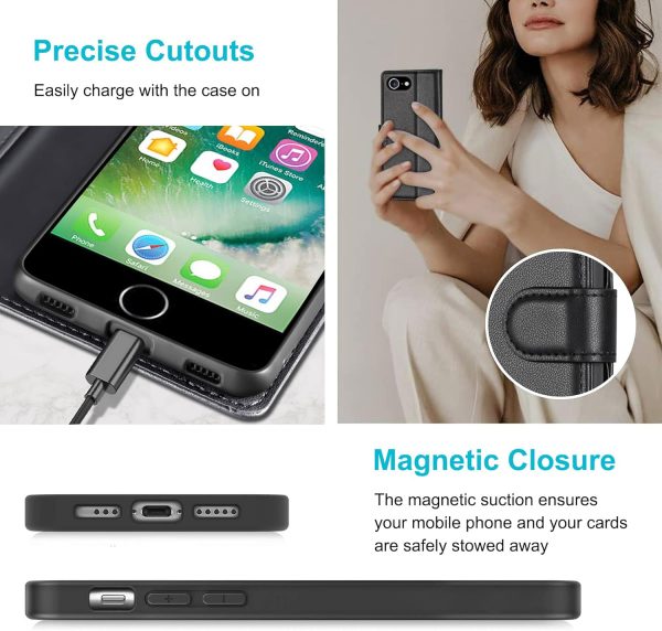 Kuafcase Case Compatible for iPhone 7/8/SE - 4 Card Slots, M... - Image 6