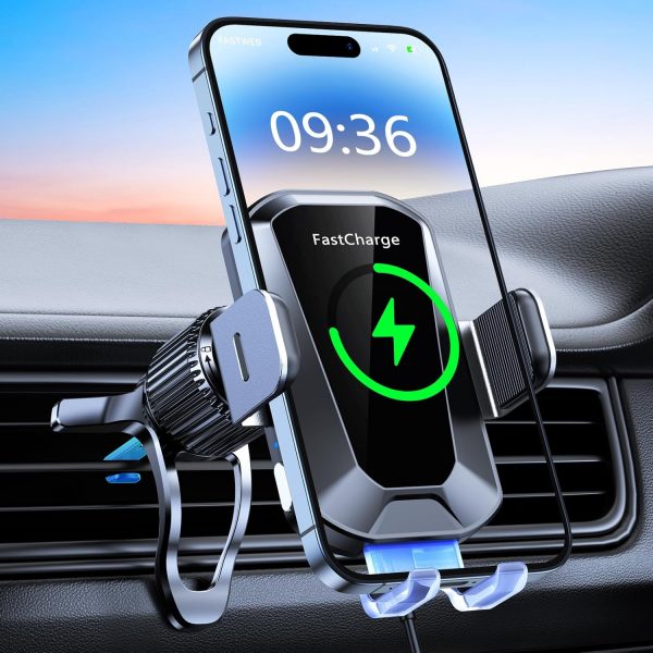 EOIWUY Car Phone Holder Wireless Charger,Auto Clamping 15W F... - Image 2