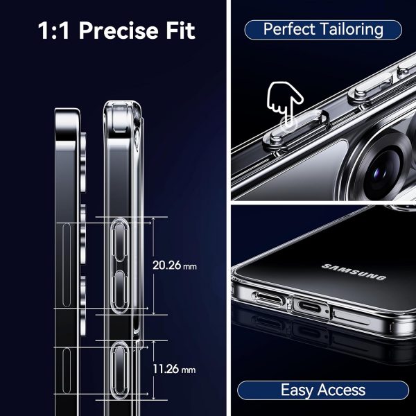 CASEKOO Crystal Clear for Samsung S25 Case [Never Yellow] [M... - Image 6