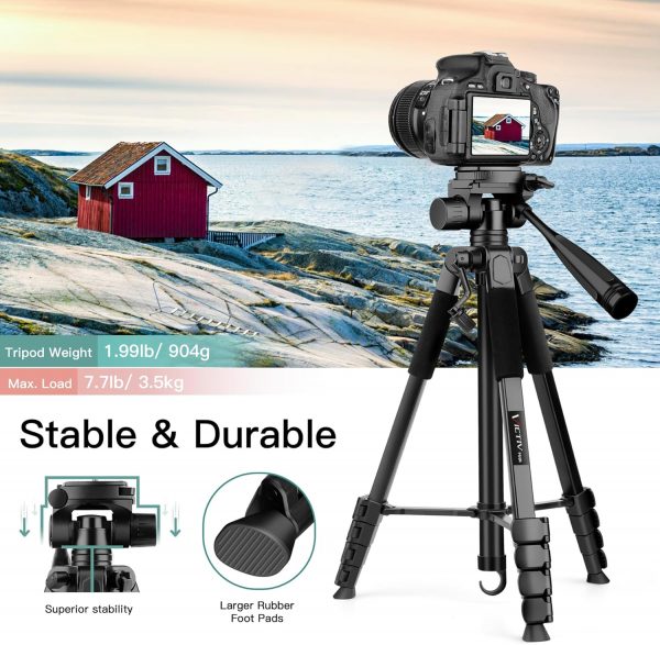 Victiv 67.7" Camera Tripod, Lightweight Tripod for Smartphon... - Image 8
