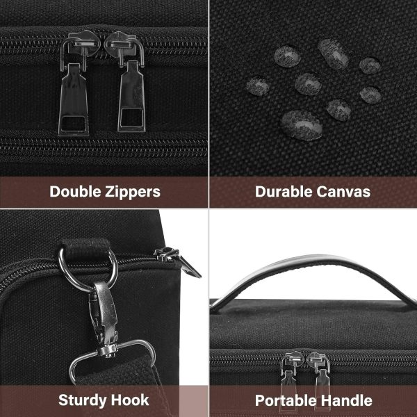 MOSISO Camera Bag, Vintage Padded Compact Crossbody DSLR SLR... - Image 8