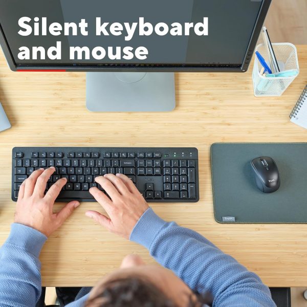 Trust Ymo II Silent Wireless Keyboard and Mouse Set QWERTY U... - Image 6
