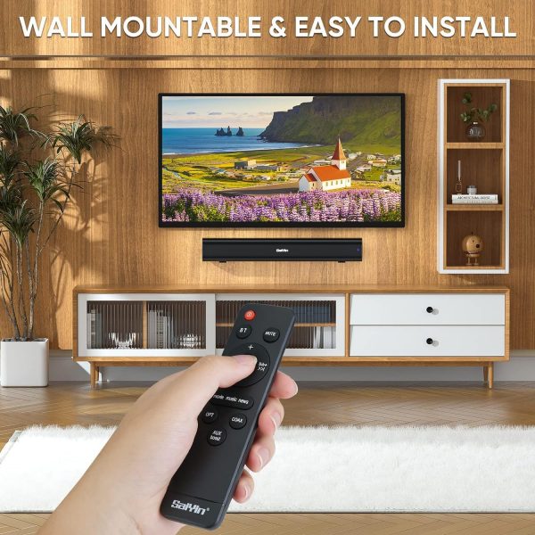 Saiyin Sound Bar for TV, 40 Watts Small Soundbar, Surround S... - Image 6