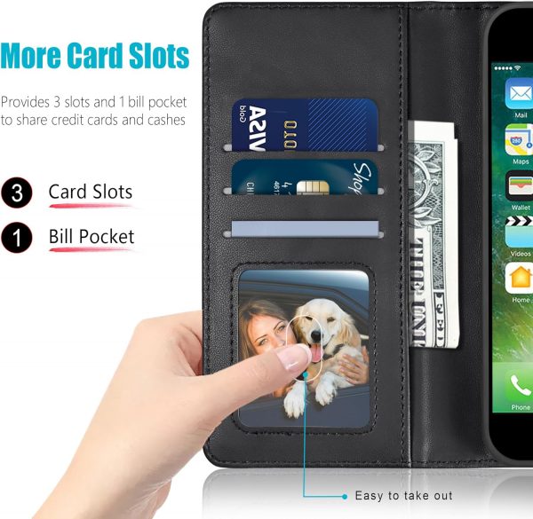 Kuafcase Case Compatible for iPhone 7/8/SE - 4 Card Slots, M... - Image 3