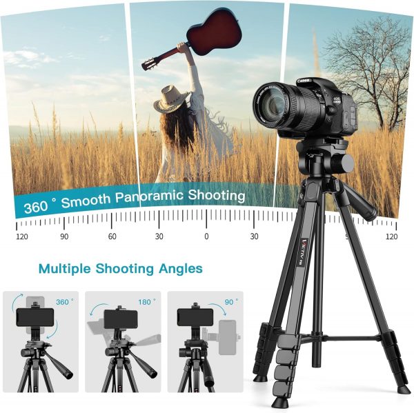 Victiv Camera Tripod for Canon Nikon Sony, 67.7"/172cm Porta... - Image 6