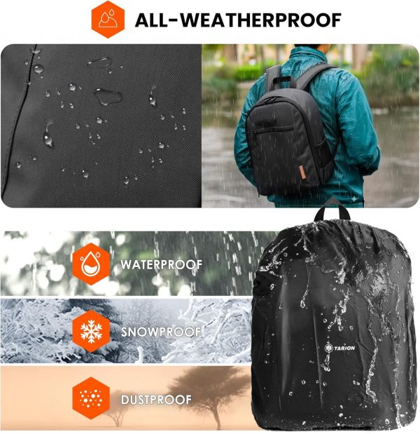 TARION Camera Backpack Waterproof Case Bag with Laptop Compa... - Image 6