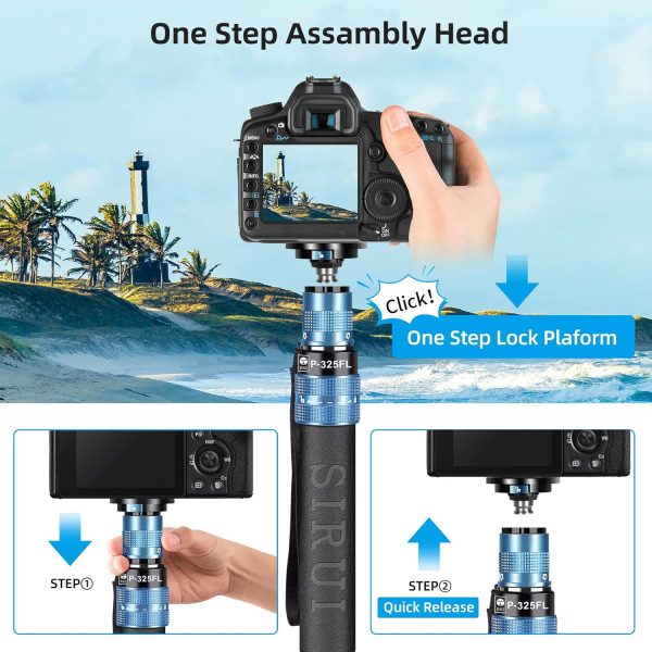 SIRUI P-325FL Camera Monopod for Photography, 170cm Carbon F... - Image 3