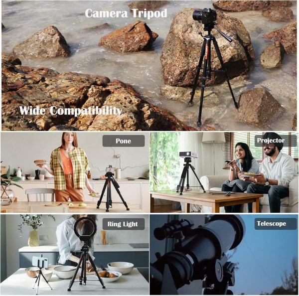 KINGJOY 75" Camera Tripod for Canon Nikon Dslr Lightweight A... - Image 4
