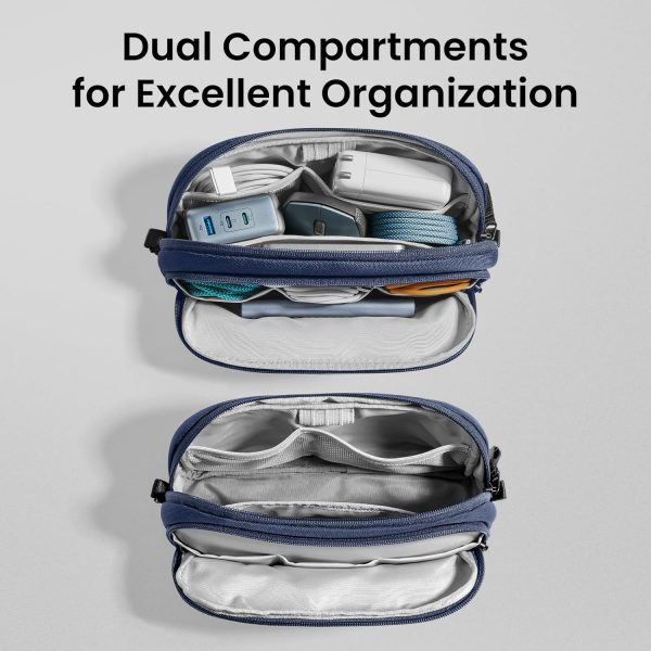 tomtoc Electronic Organiser Travel Pouch, Water Resistant Du... - Image 3