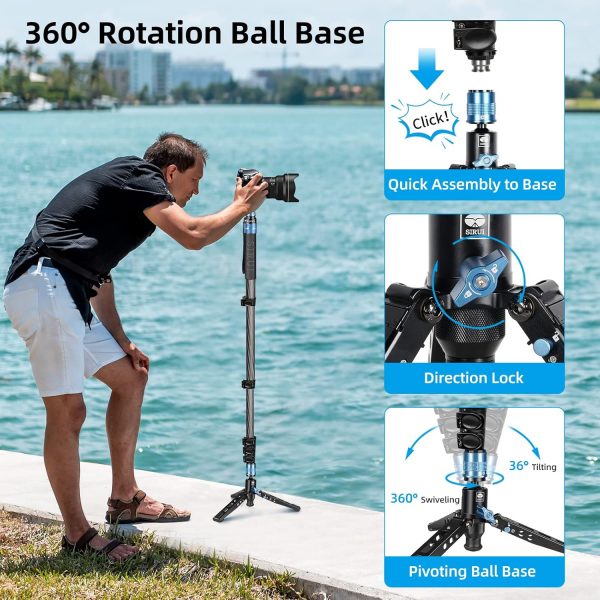 SIRUI P-325FL Camera Monopod for Photography, 170cm Carbon F... - Image 7