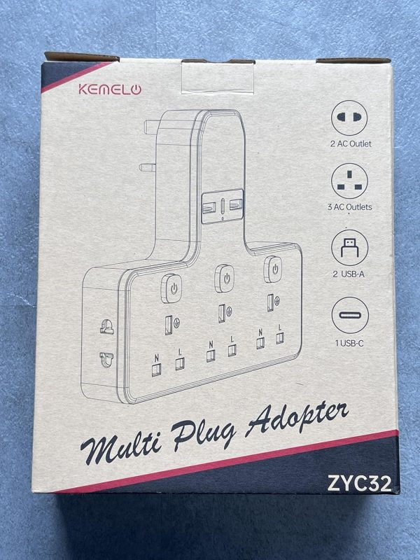 Multi Plug Adapter (3250W/13A), Plug Extension Socket with 3... - Image 10