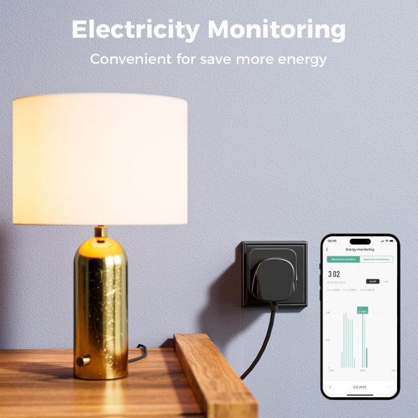 WOOX Smart Plug with Monitoring, Smart Sockets Work with Ale... - Image 3