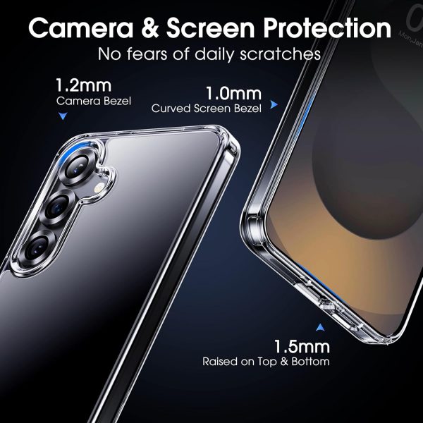 CASEKOO Crystal Clear for Samsung S25 Case [Never Yellow] [M... - Image 5