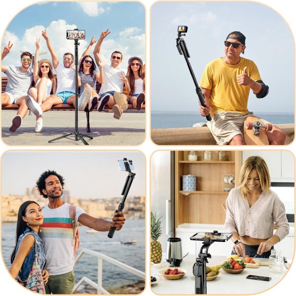 JOILCAN 70" Cell Phone Selfie Stick Tripod, Extendable Mobil... - Image 8