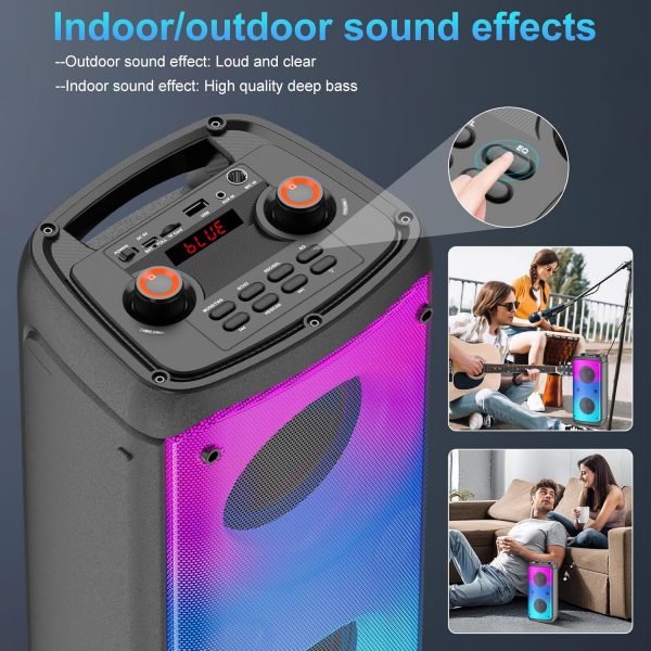 TAMPROAD Bluetooth Speaker, 80W Peak Wireless TWS Portable O... - Image 7