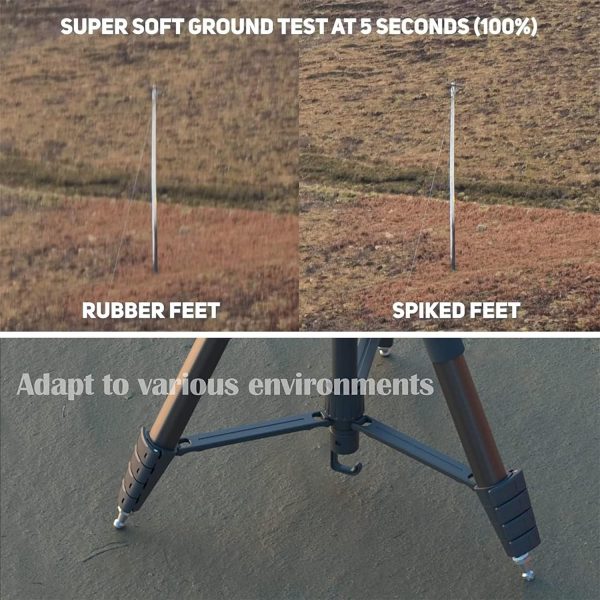 KINGJOY 75" Camera Tripod for Canon Nikon Dslr Lightweight A... - Image 6
