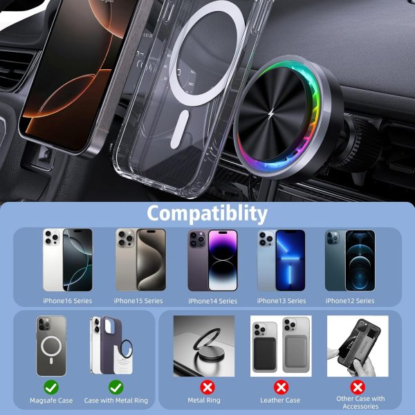Car Phone Holder Wireless Charger for Magsafe Car Mount Char... - Image 3