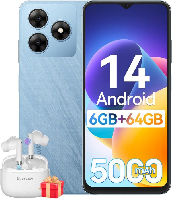 Blackview Mobile Phones, WAVE 8C Android 14 Phones, 6GB+64GB... - Image 2
