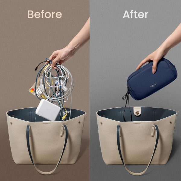 tomtoc Electronic Organiser Travel Pouch, Water Resistant Du... - Image 6