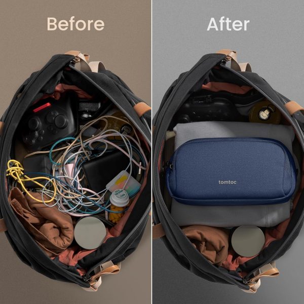 tomtoc Electronic Organiser Travel Pouch, Water Resistant Du... - Image 5