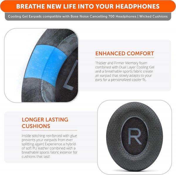WC FreeZe NC700 - Cooling Gel Ear Pads for Bose Noise Cancel... - Image 5