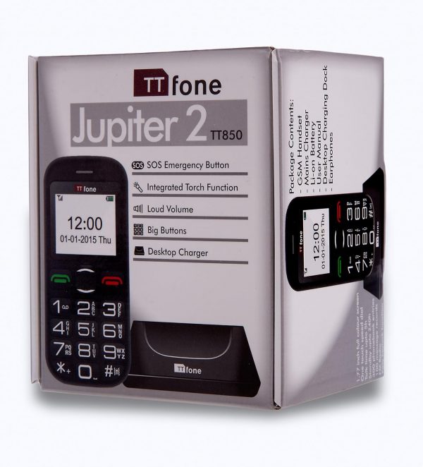 TTfone Jupiter 2 TT850 Big Button Simple Mobile Phone for Se... - Image 3