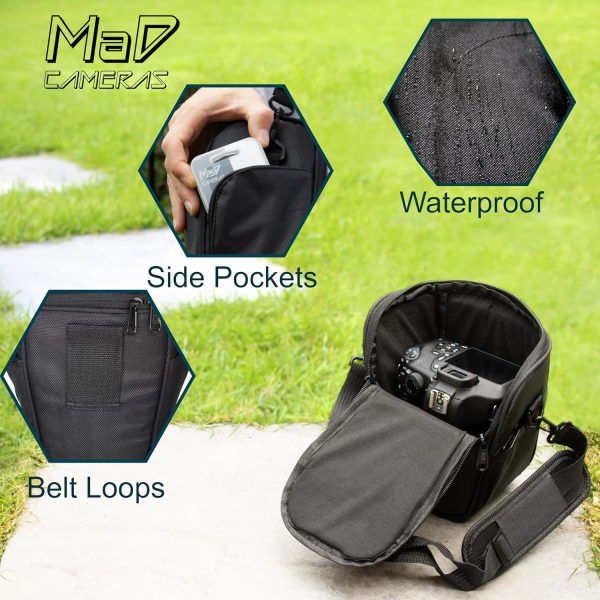 MaD Cameras Padded DSLR Camera Bag - Compact Shoulder Carry ... - Image 5