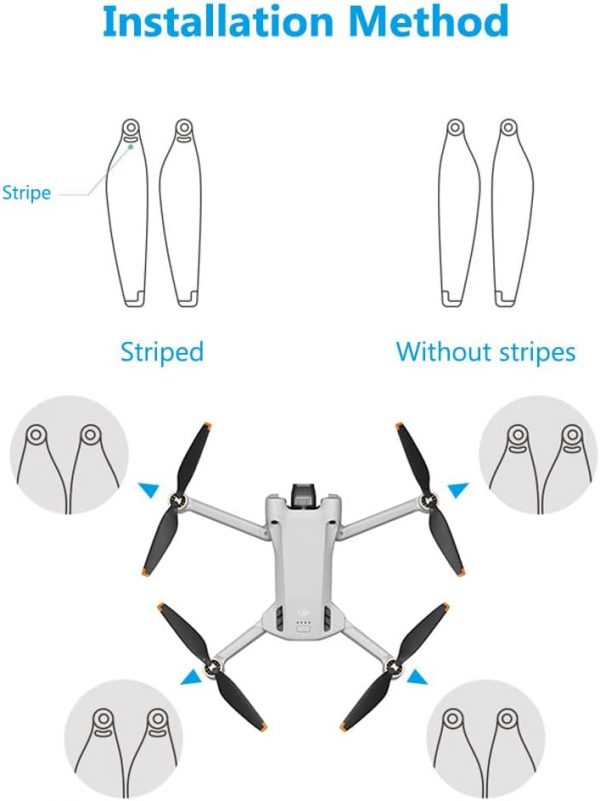 Ainiv 16pcs Propellers for DJI Mini 3 Pro, Replaceable Prope... - Image 4