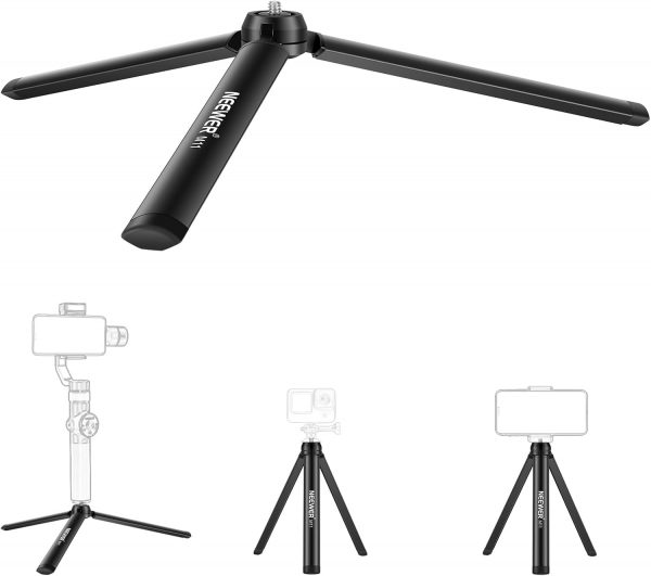 NEEWER Mini Metal Tripod, Table Stand, Desktop Compact Tripo... - Image 2