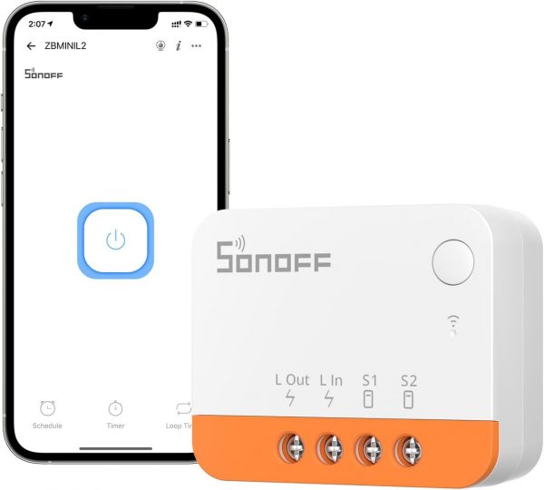 No Neutral Wire Required, SONOFF ZBMINIL2 Zigbee Smart Light... - Image 2