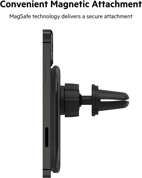 Belkin BoostCharge Wireless Magnetic Car Charger, Phone Moun... - Image 3