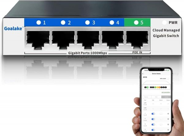 5-Port Gigabit Switch,Easy Smart Managed,Plug & Play,Desktop... - Image 2