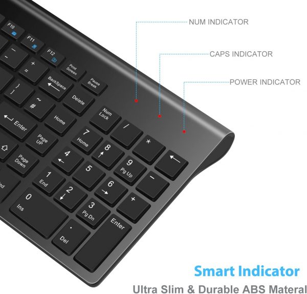 LeadsaiL Wireless Keyboard and Mouse Set, Wireless USB Mouse... - Image 8