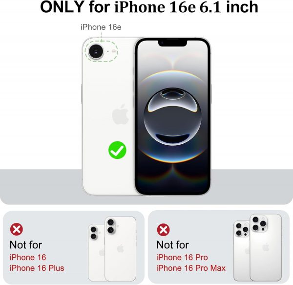 OIIAEE Compatible with iPhone 16e Case (2025) 6.1 Inch, Soft... - Image 3
