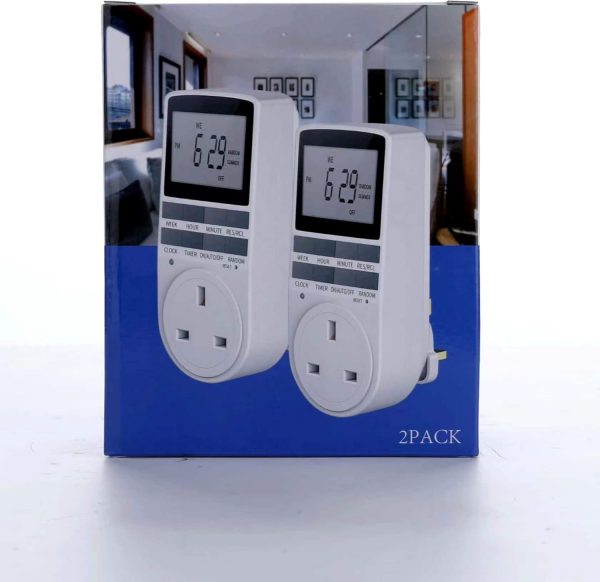 URBZUE Digital Timer Plug Socket, Programmable Switch Timer ... - Image 10