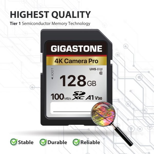 Gigastone 128GB SDXC Memory Card 4K Pro Series Camera Transf... - Image 8
