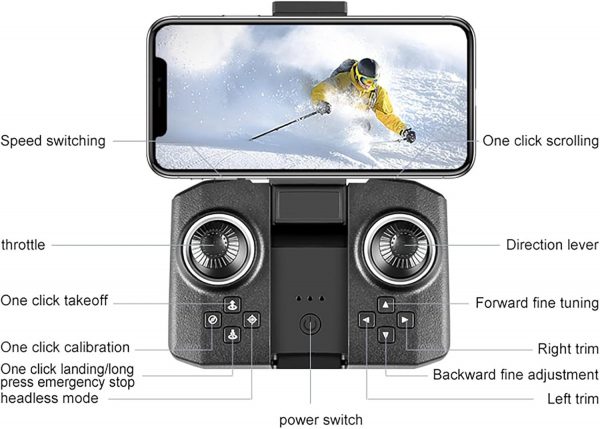 OCCOKO Bracket Alloy Drone FPV Drones With Headless Mode Ges... - Image 4