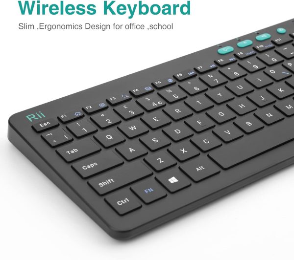 Wireless Keyboard and Mouse Set, Keyboard and Mouse with Ult... - Image 3