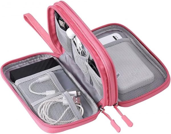 YWKJDDM Electronics Accessories Organiser Bag, Double-Layer ... - Image 2