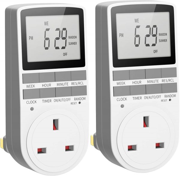 URBZUE Digital Timer Plug Socket, Programmable Switch Timer ... - Image 2