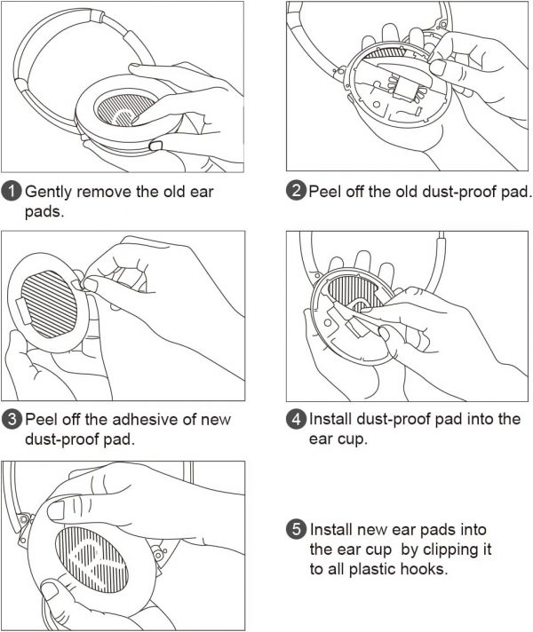 ELZO Replacement Ear Pads Cushions for Bose QuietComfort 45 ... - Image 7