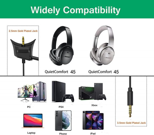 Replacement Noise-Cancelling Microphone Cord Cable Fit for B... - Image 5