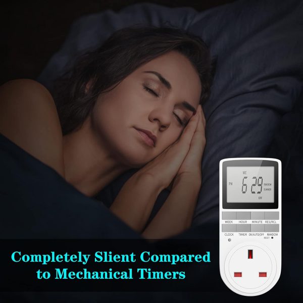 URBZUE Digital Timer Plug Socket, Programmable Switch Timer ... - Image 6