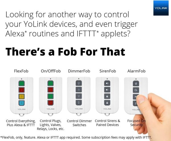 YoLink On/OffFob, Smart Buttons Fob for use with YoLink Smar... - Image 7